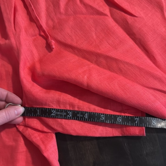 Josephine Chaus Pink Linen Short & Blouse Set Size Large Petite - Picture 9 of 9